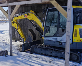 Mini ekskavatoriaus nuoma - Ekskavatoriaus darbai Alytus Kasimas Polių gręžimas - 2