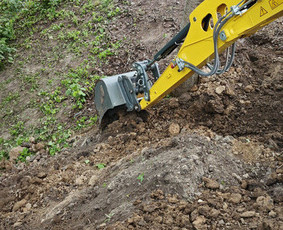 Inžinerinių tinklų įrengimas - Ekskavatoriaus darbai Alytus Kasimas Polių gręžimas - 1
