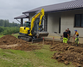 Inžinerinių tinklų įrengimas - Ekskavatoriaus darbai Alytus Kasimas Polių gręžimas - 2