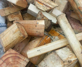 Malkos: gamyba, pristatymas - Malkos maisuose su vinimis - 3