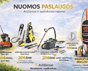 Įvairios technikos nuoma - Įrangos nuoma - 1