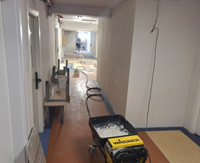 Sienų glaistymas - Glaistymas-dažymas mechanizuotai - 2