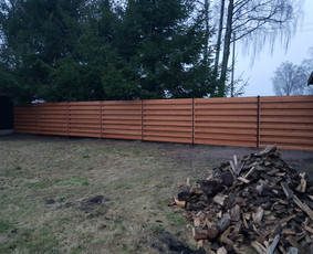 Aplinka, sodas - Tvoros,varteliai,vartai,pamatai - 4