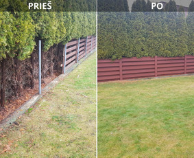 Aplinka, sodas - Tvoros,varteliai,vartai,pamatai - 1