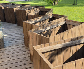 Medžio darbai, staliai - Vazonai terasoms pagal individualius i&scaron;matavimus - 3