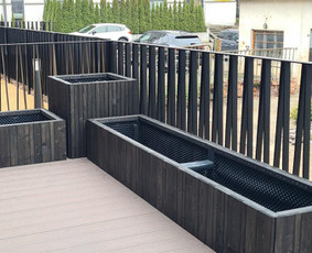 Medžio darbai, staliai - Vazonai terasoms pagal individualius i&scaron;matavimus - 4