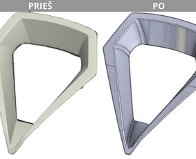 3D paviršių atkūrimas arba perbraižymas į CAD