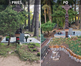 Kapų priežiūra, renovacija, tvarkymas, dekoravimas / Kapų priežiūra, renovacija, tvarkymas. / Darbų pavyzdys ID 4329451