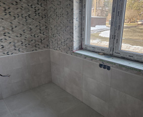 Palangių montavimas - Plyteliu klijavimas - 1