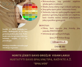 Įvaizdžio kūrimas - Asmenybės ir Įvaizdžio Dizainerė. Stilistė Brandmakerė - 1