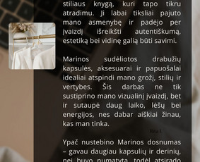 Apranga, papuo&scaron;alai, aksesuarai - Asmenybės ir Įvaizdžio Dizainerė. Stilistė Brandmakerė - 2