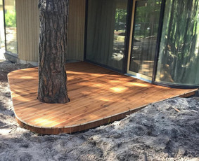 Medžio darbai, staliai - Terasų, sandėliukų,vent fasado įrengimas - 1