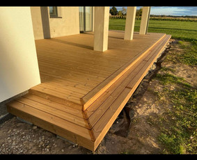 Medžio darbai, staliai - Terasų, sandėliukų,vent fasado įrengimas - 2