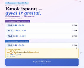 Ispanų kalbos kursai, pamokos - @Ispanugyvai. Ispanų kalba su Živile - 1