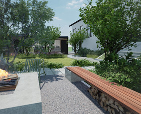 Aplinka, sodas - Privačių kiemų projektavimas, apželdinimo planai ir 3D - 2