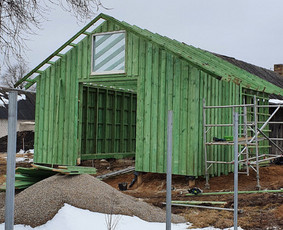 Statybos darbai - Stogų dengimas, karkasinių namų statyba - 2