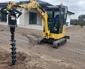 Žemės kasimas, lyginimas - Mini technikos nuoma - 1