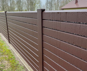 Skardinės/segmentinės tvoros. Stulpų/bortelių montavimas. / Lukas / Darbų pavyzdys ID 4332629