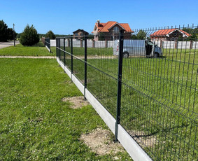 Segmentinės tvoros - Skardinės/segmentinės tvoros. Stulpų/bortelių montavimas. - 2