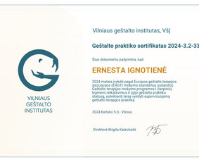 Psichologai, psichoterapeutai - Ge&scaron;talto psichoterapija. Vilniuje ir online - 1