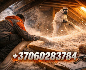 Ap&scaron;iltinimas, &scaron;iltinimas - Stogų &scaron;iltinimas biria vata (35&euro;/m&sup3;) - 1