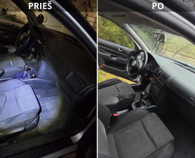 Automobilių plovyklos - Automobilio salono cheminis valymas - 1