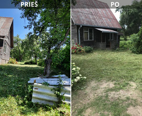 Pievų &scaron;ienavimas - Vejos skarifikavimas aeravimas tre&scaron;imas samanų naikinimas - 2