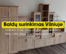 Baldų surinkimas, i&scaron;ardymas - Baldų surinkimas Vilniuje Ikea, Jysk, Baldai1 - 1