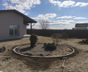 Aplinkos tvarkymas, apželdinimas - Trinkelių klojimas - 1