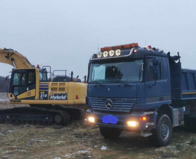 Žemės kasimas, lyginimas - Tvenkinių kasimas, valymas. Savivarčio paslaugos - 1