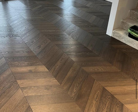 Parketo, parketlenčių klojimas - Grindų ir grindjuosčių montavimas - 2