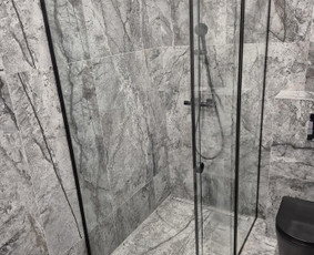 Baldų gamyba - Du&scaron;o kabinų gamyba ir montavimas Stiklo pertvaro - 2