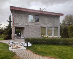 Fasadų apdaila, dažymas - Klinkerio klijavimas - 3