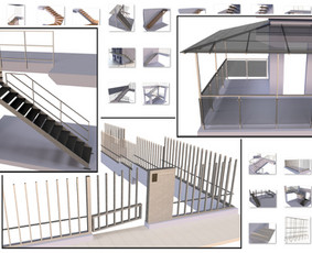 Metalo gaminiai, suvirintojai - Laiptai Turėklai Tvoros Konstrukcijos - 1