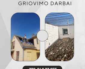 Pastatų griovimas - Griovimo darbai, perkraustymas, &scaron;iuk&scaron;lių i&scaron;vežimas - 1