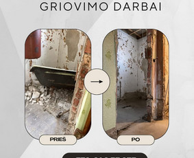 Griovimo darbai - Griovimo darbai, perkraustymas, &scaron;iuk&scaron;lių i&scaron;vežimas - 2