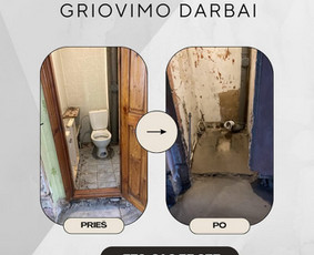 Griovimo darbai - Griovimo darbai, perkraustymas, &scaron;iuk&scaron;lių i&scaron;vežimas - 1