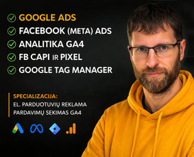 Reklamos paslaugos - Ne reklama. Pardavimų sistema (Google + Meta + Konversijos) - 1