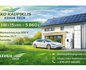 Statybos, apdaila - &bdquo;buItiniai elektros kaupikliai namams su saulės panelėmis&ldquo; - 2