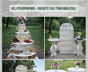 Įvairios paslaugos vestuvėms - &Scaron;ampano Sienelė / &Scaron;ampano Staliukai / &Scaron;ampano Bok&scaron;tas - 1