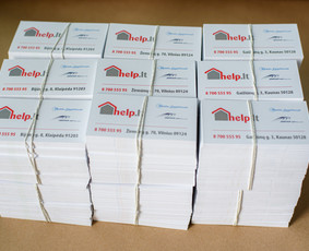 Vizitinių kortelių gamyba - Spauda / Reklamos gamyba / Verslo dovanos / Maketavimas - 4