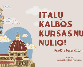 Italų kalbos mokytojai - Italų kalbos kursai - 1
