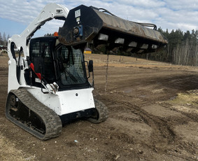 Vikšrinio bobcat nuoma Vilnius. žemes frezavimas / BOBCAT / Darbų pavyzdys ID 4342629