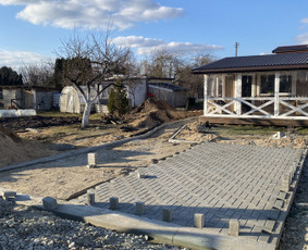 Trinkelių klojimas - Trinkeliu klojimas, bortu dėjimas, laiptu formavimas - 4