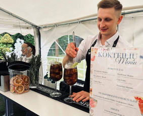 Barmenai, gėrimai renginiams - *Mobilaus kokteilių baro paslaugos *&Scaron;ampano taurių piramidė - 1