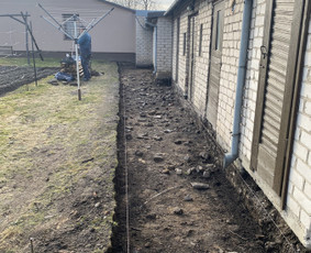 Trinkelių klojimas - Trinkeliu klojimas, bortu dėjimas, laiptu formavimas - 1