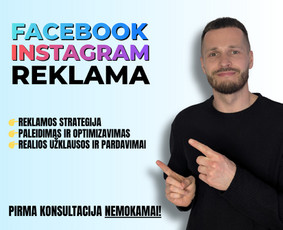 Reklamos paslaugos - Facebook ir Instagram reklama - Daugiau klientų jūsų verslui - 1