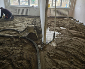 Betonavimo darbai, betonavimas - Grindų paruo&scaron;imas. Betonavimo darbai - 1