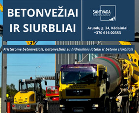 Skalda, smėlis, žvyras, juodžemis - Betono mazgas ir birių medžiagų prekyba Kėdainiuose - 1