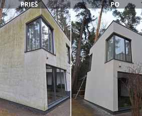 Valymo paslaugos - Fasadų, trinkelių, stogų, terasų plovimas ir impregnavimas - 1